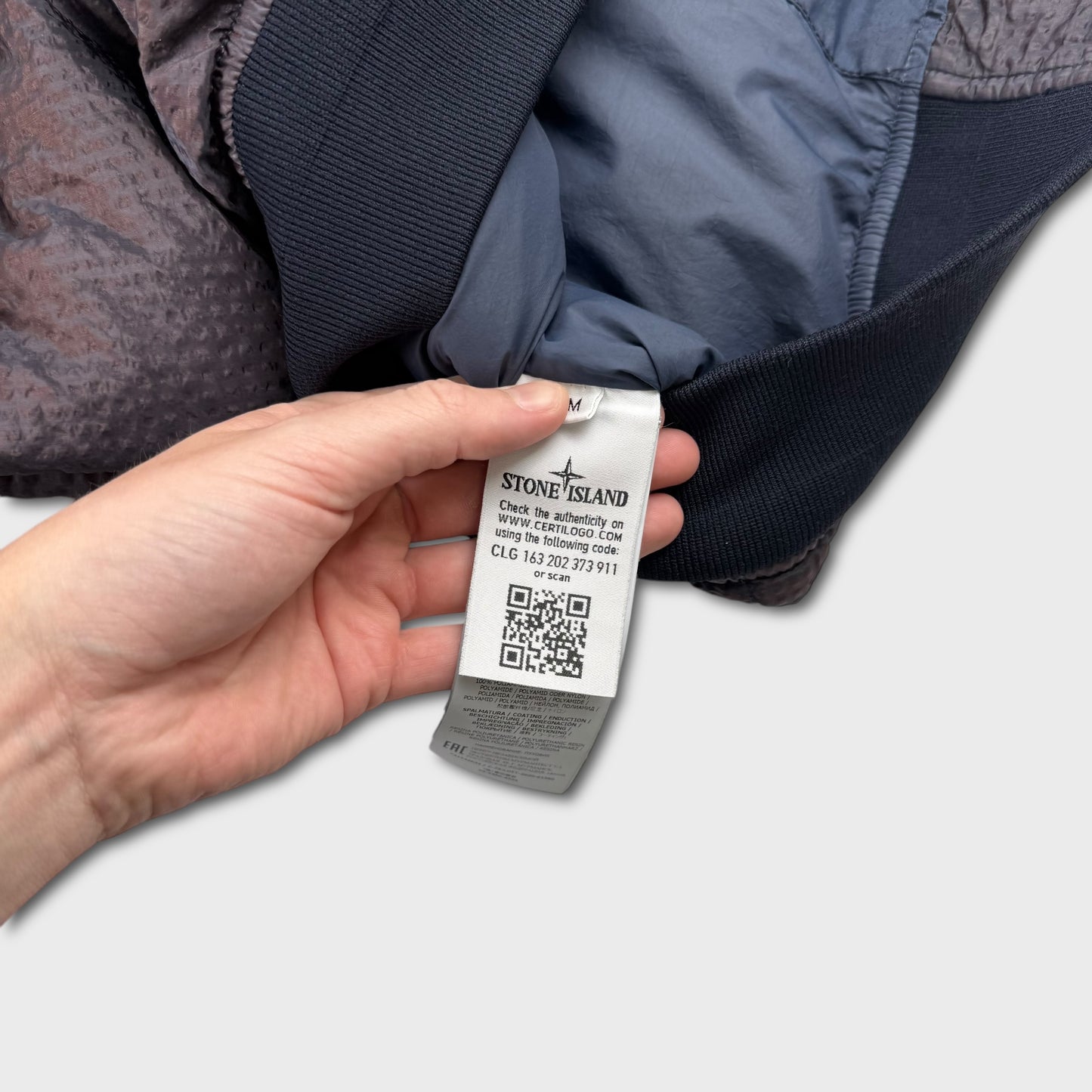 Stone Island Purple Poly Colour Down Frame-TC Puffer Jacket M