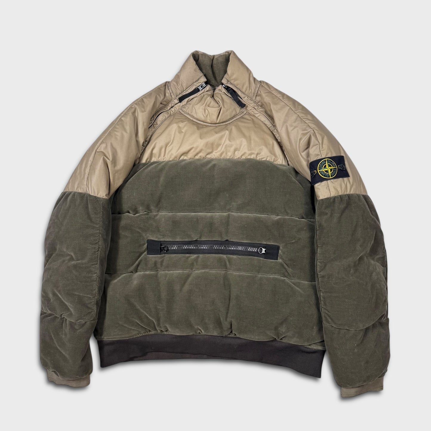 Stone Island Cotton Velvet Down-TC w/ Reverse Lamy Flock Jacket M