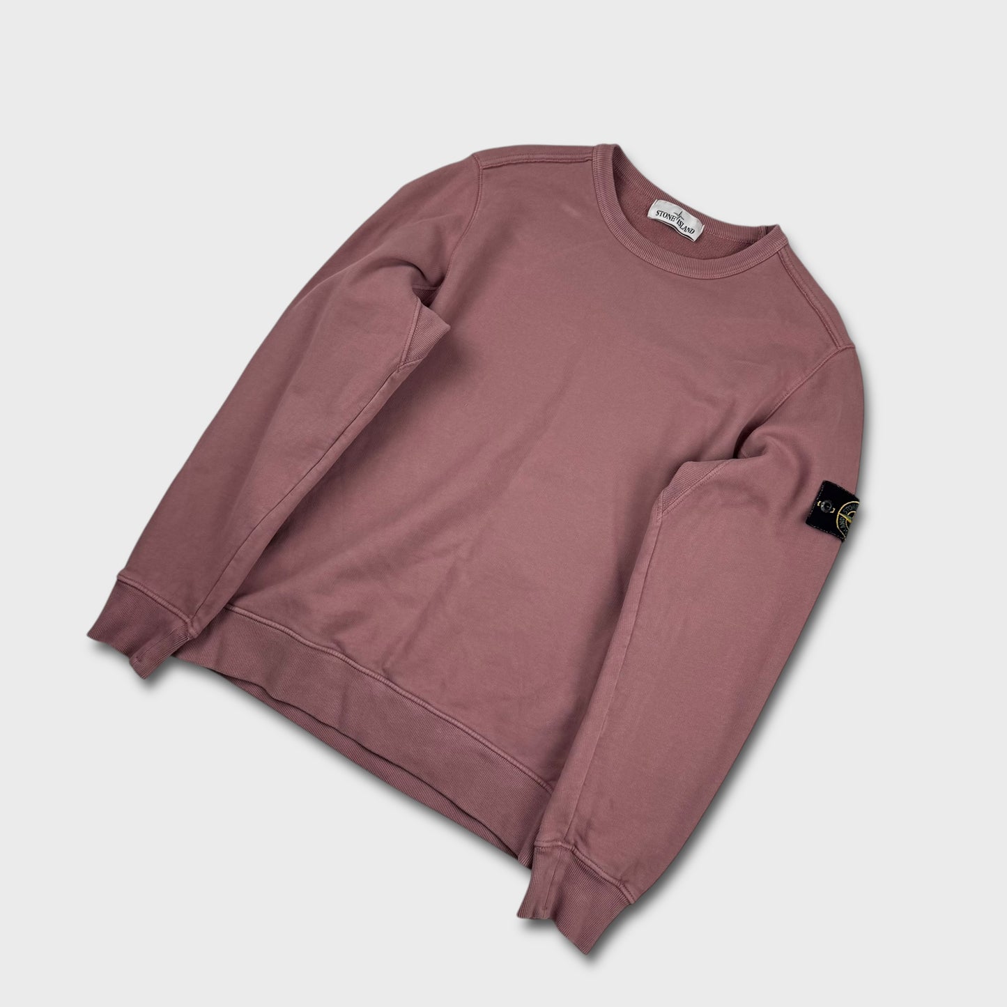 Stone Island Pink Crewneck Sweatshirt M