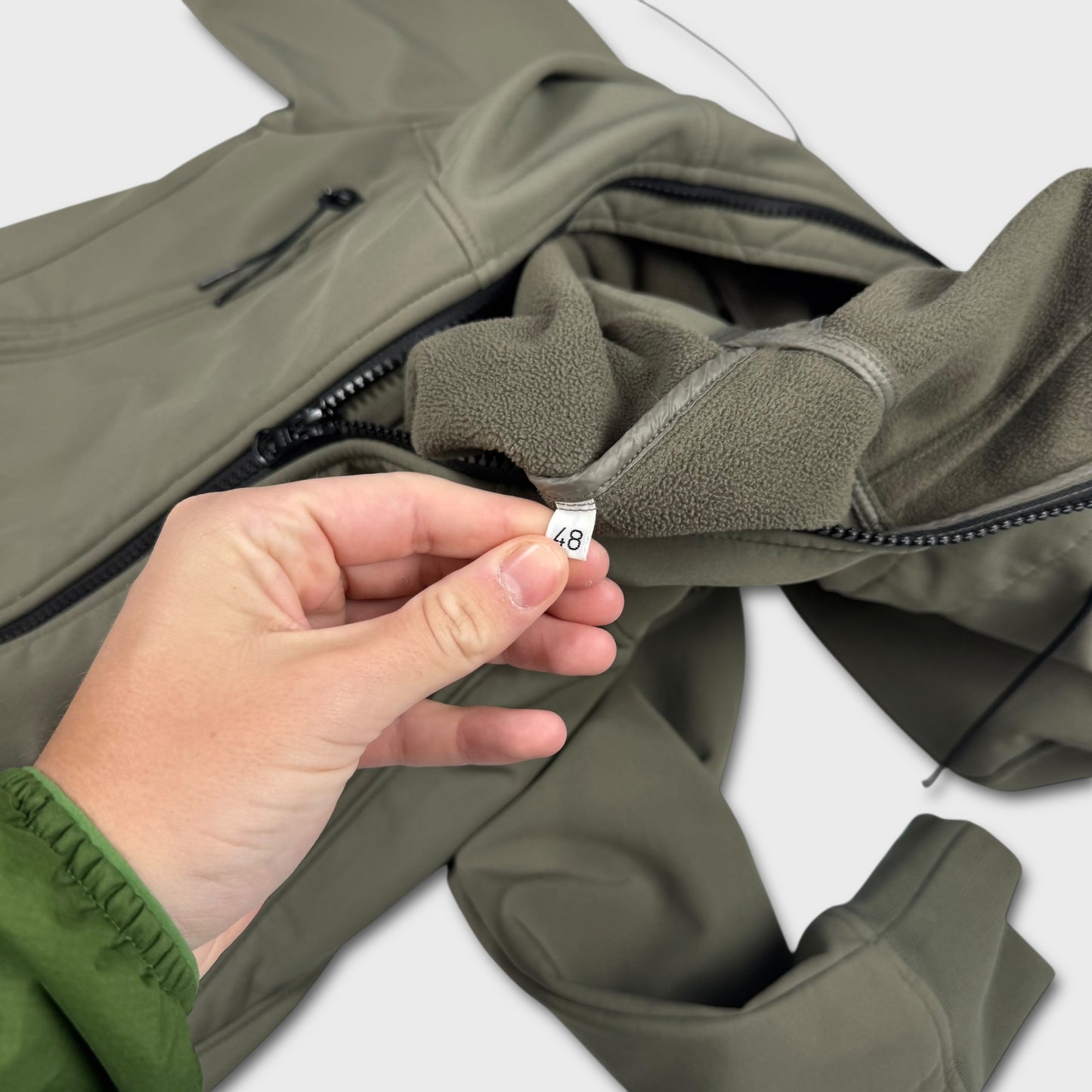 CP Company Olive Soft Shell Goggle Jacket M