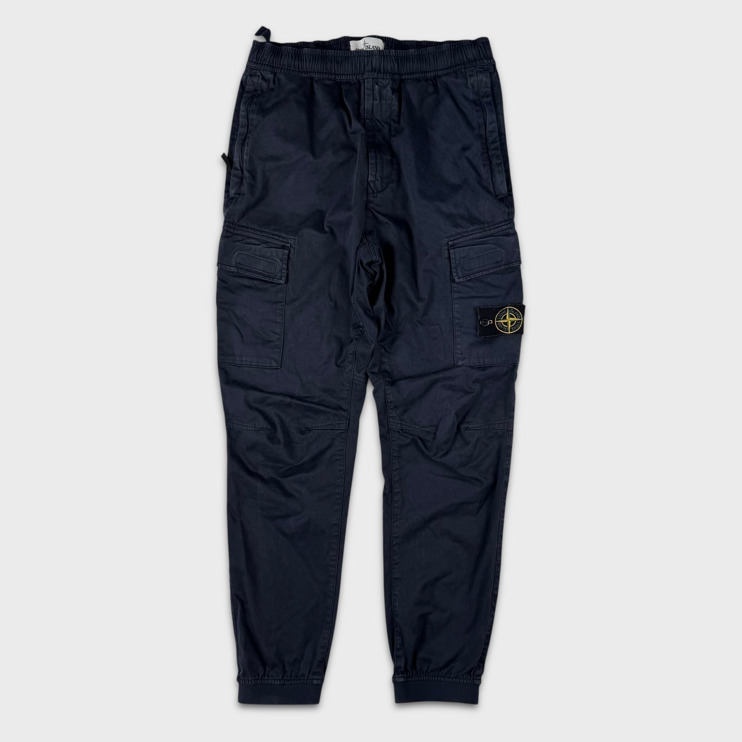 Stone Island Navy Tela Cargo Pants W30