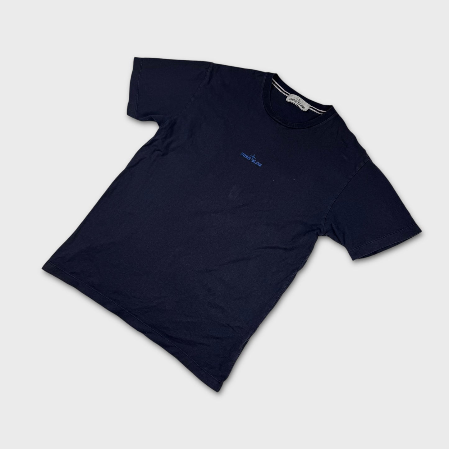 Stone Island Navy Graphic T-Shirt L