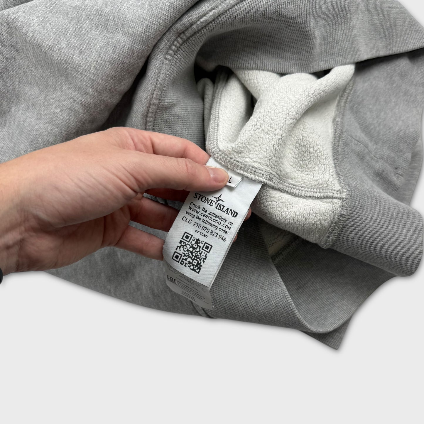 Stone Island Grey Crewneck Sweatshirt L
