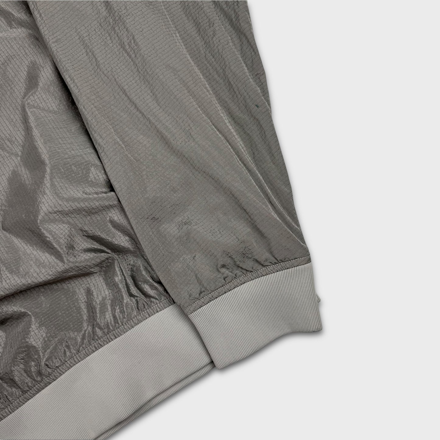 Stone Island Silver Nylon Metal Ripstop Crewneck M