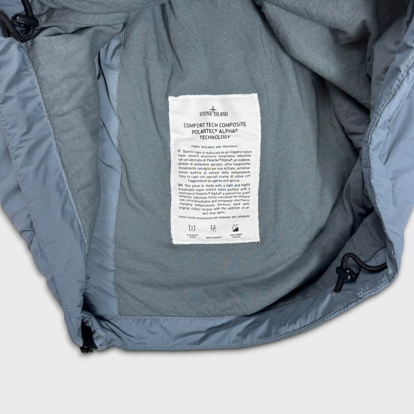 Stone Island Blue Comfort Tech Composite Alpha Technology Jacket M