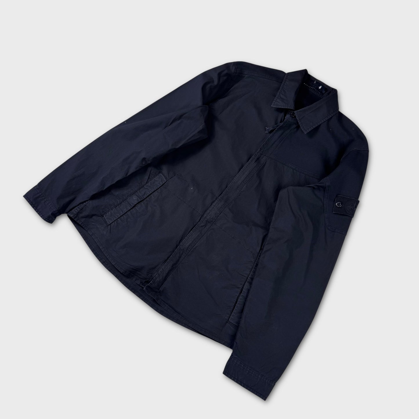 Stone Island ‘Ghost’ Navy Tela Overshirt M