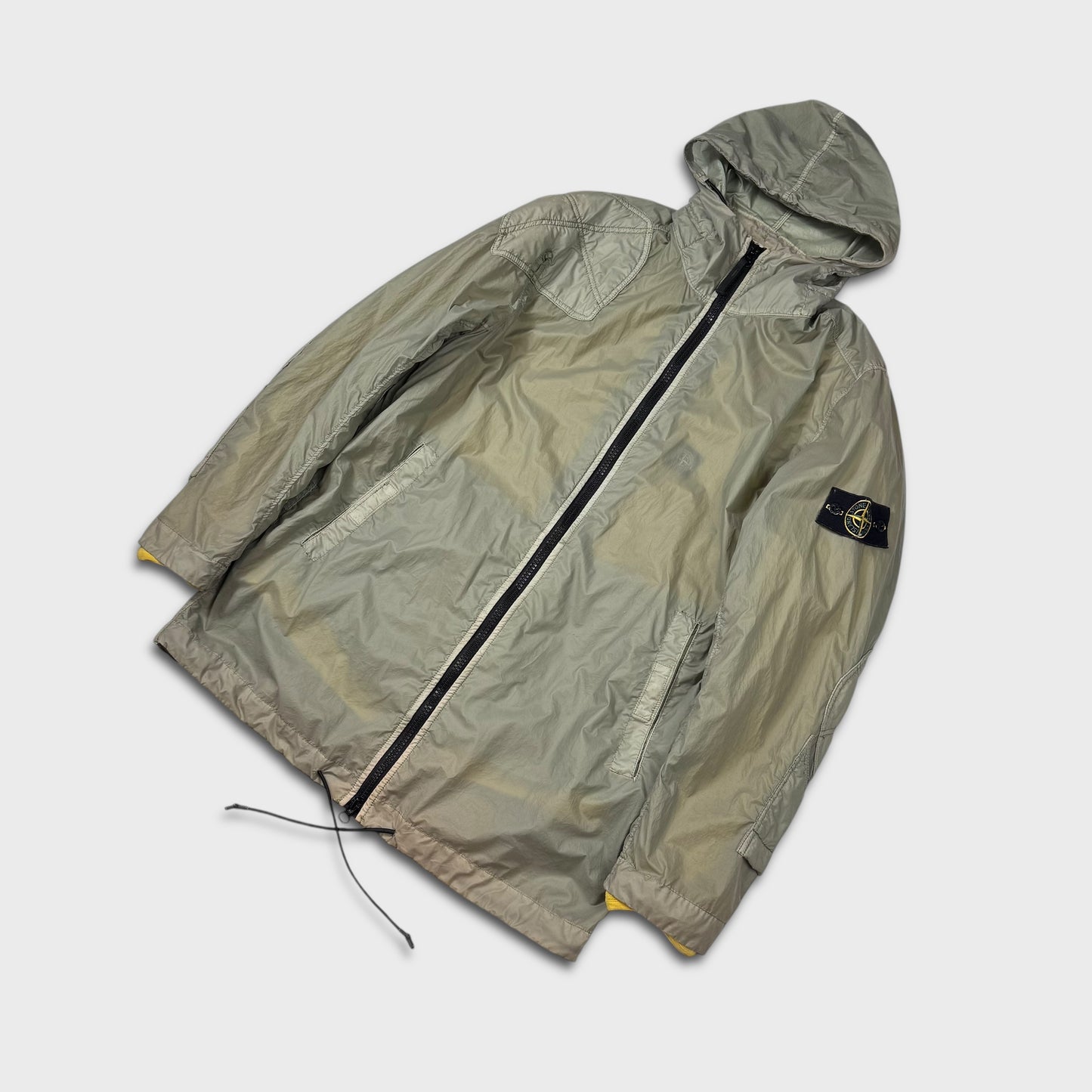 Stone Island Lamy Velour Parka Jacket w/ Fleece Liner L