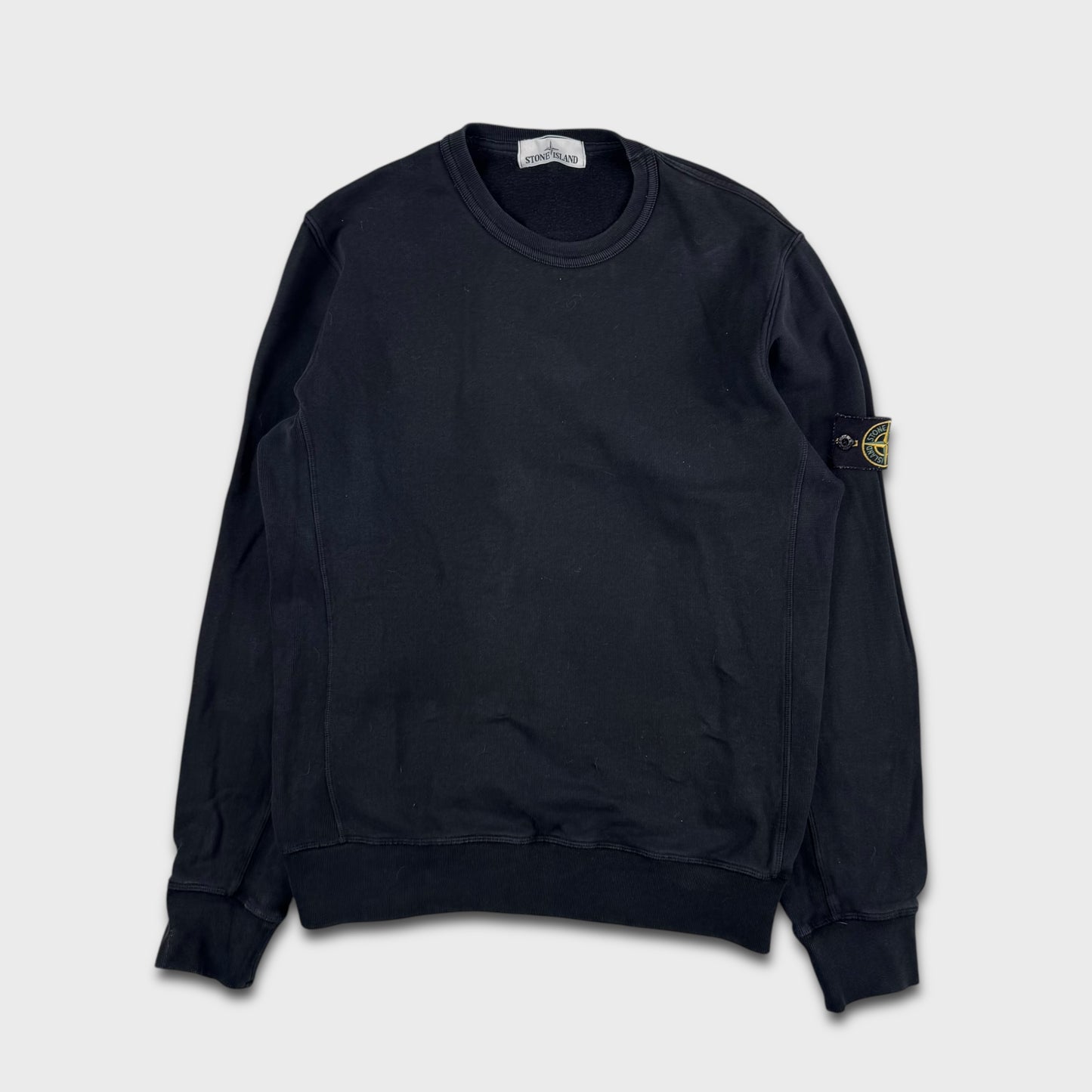 Stone Island Black Crewneck Sweatshirt M