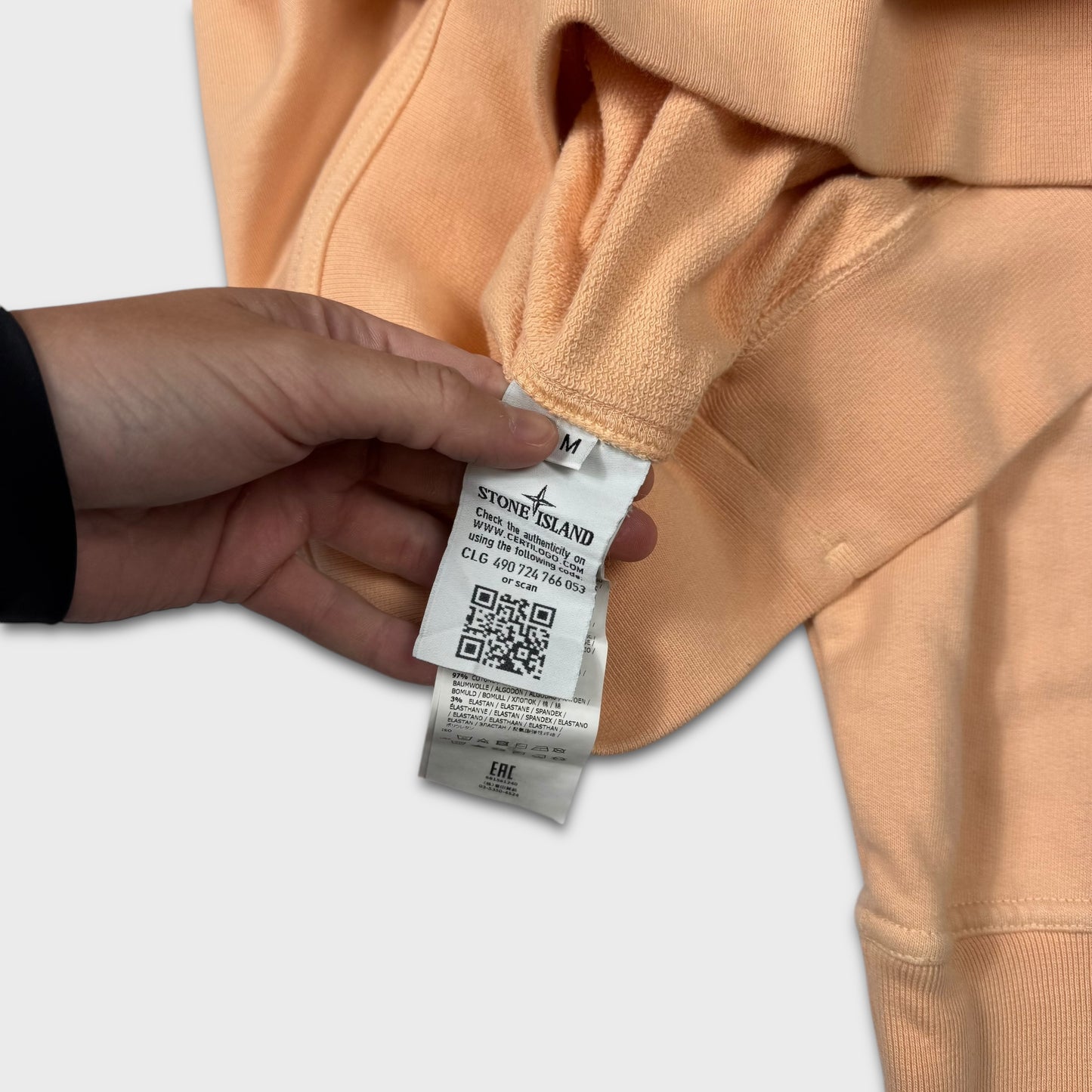 Stone Island Peach Pocket Crewneck M