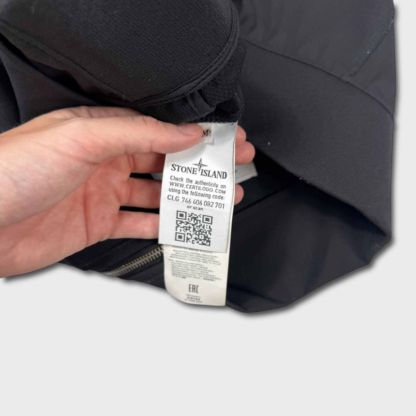 Stone Island Black Soft Shell-R Jacket M