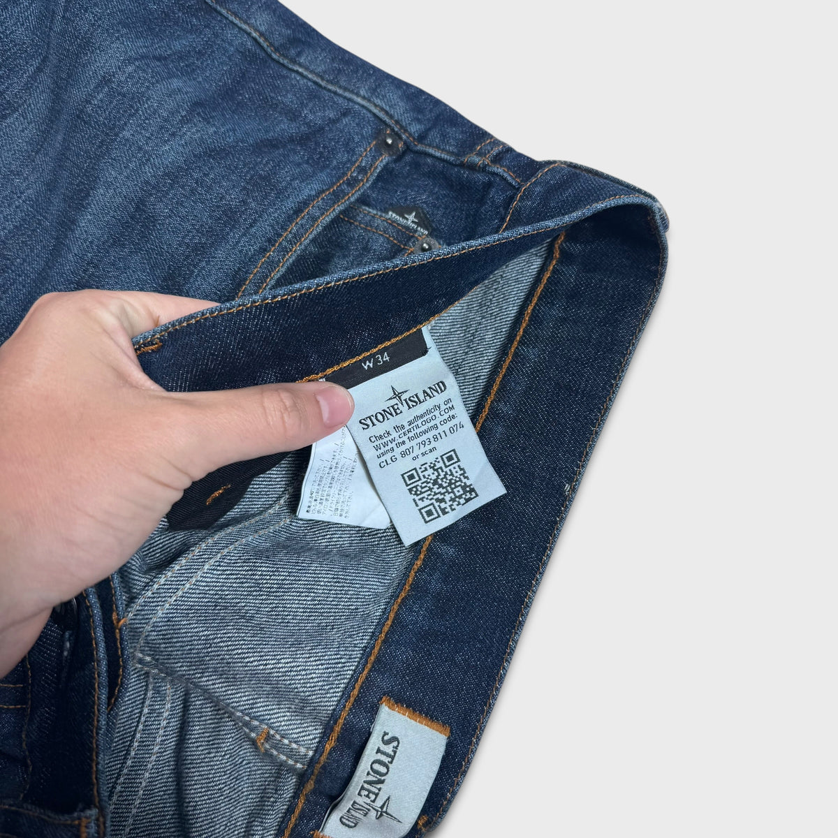 Stone Island Dark Blue Denim Jeans W34