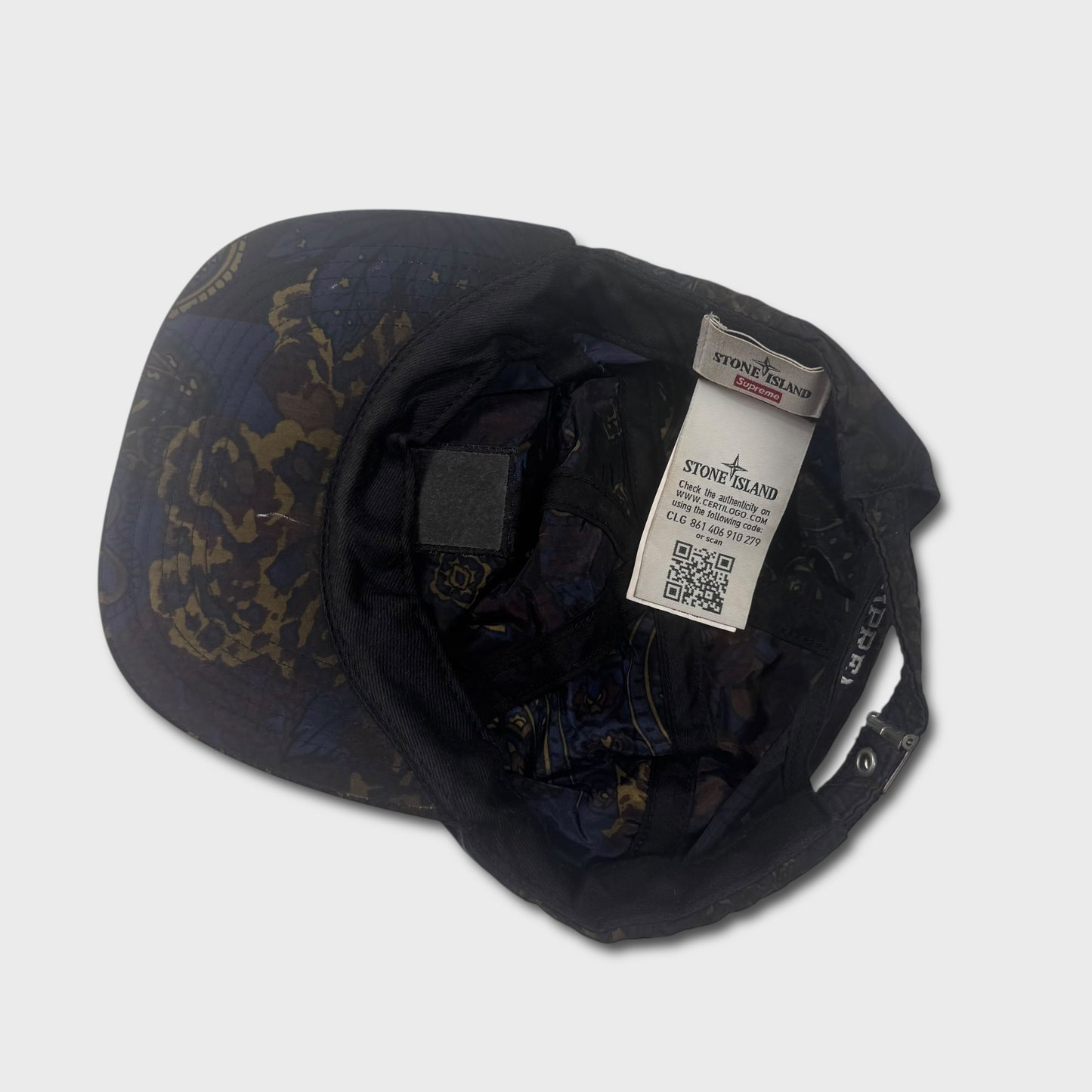 Stone Island x Supreme Paisley Cap OS