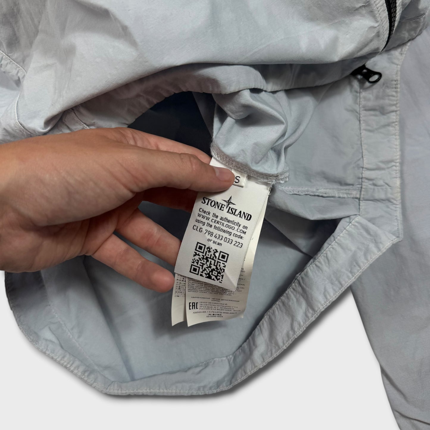 Stone Island Baby Blue Tela Overshirt S