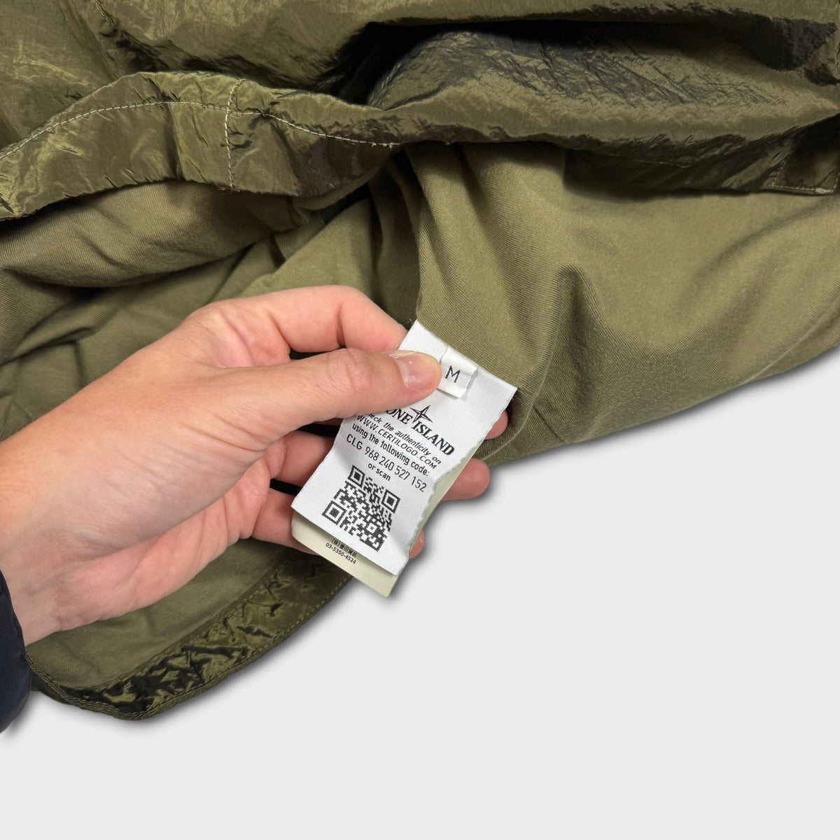 Stone Island Green Nylon Metal Overshirt M