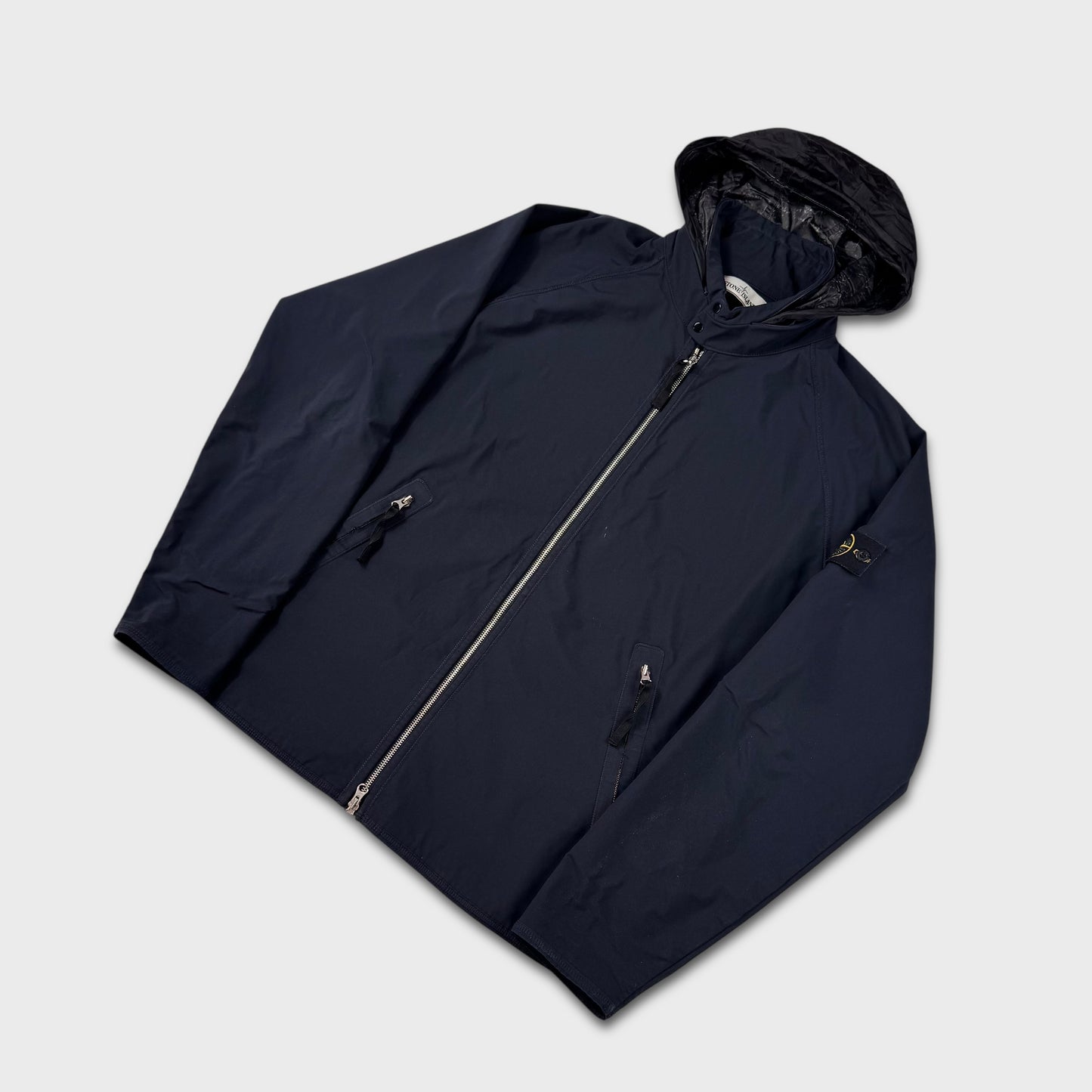 Stone Island Navy Light Soft Shell-R Jacket XXL
