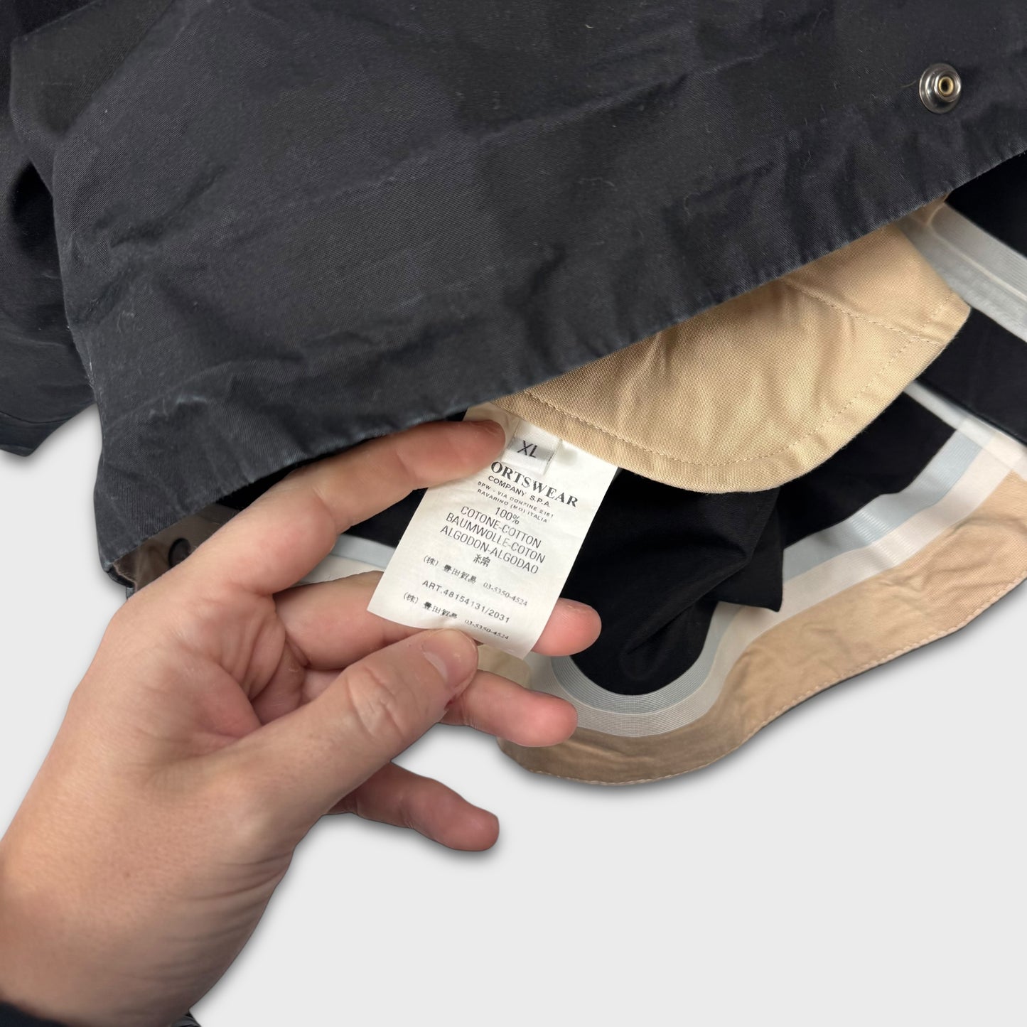 Stone Island 2008 Ventile Taped Seam Hooded Jacket XL