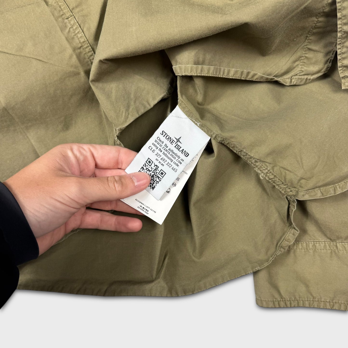 Stone Island Tela Button Up Overshirt L