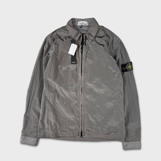 Stone Island Silver Lined Nylon Metal Overshirt BNWT L