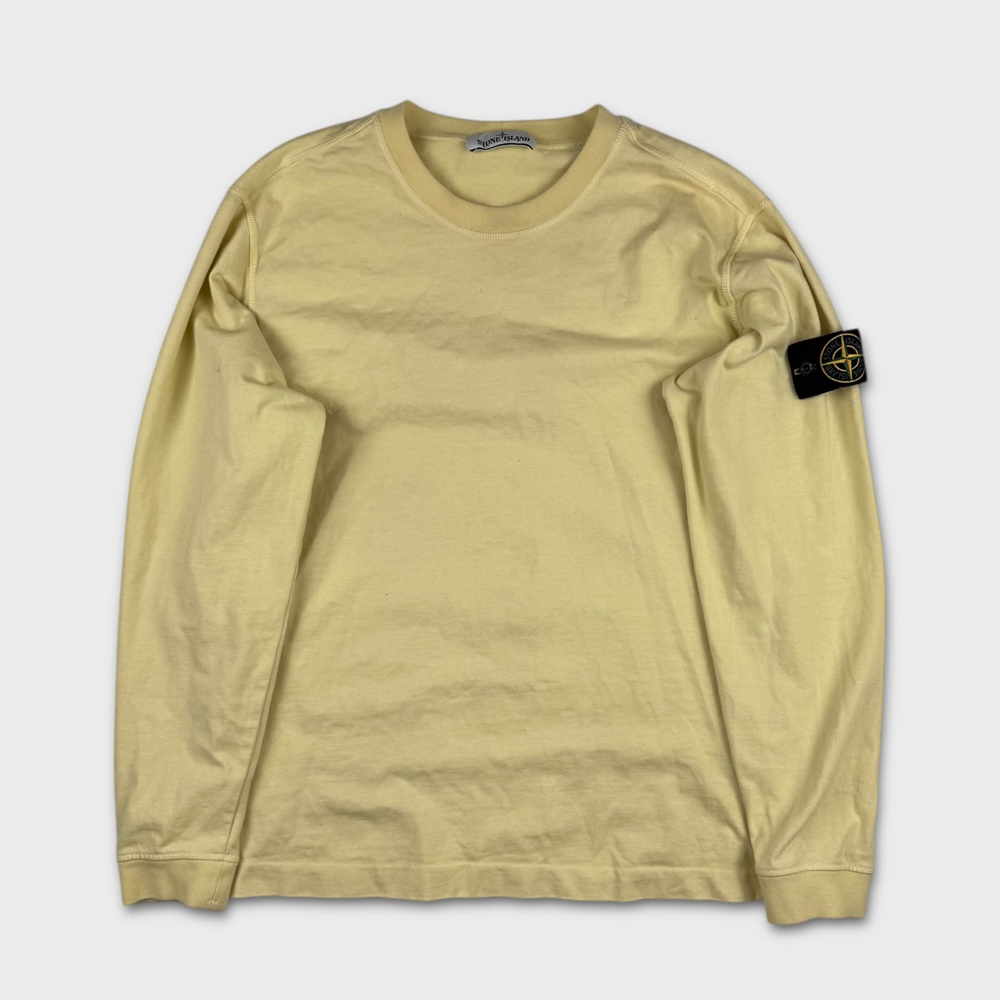 Stone Island Yellow Crewneck Sweatshirt M