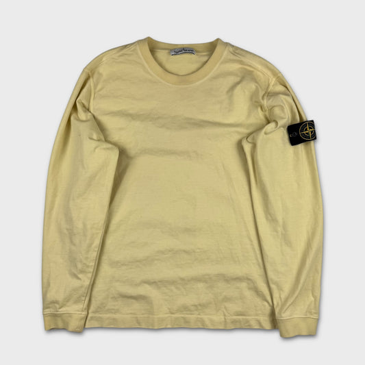 Stone Island Yellow Crewneck Sweatshirt M