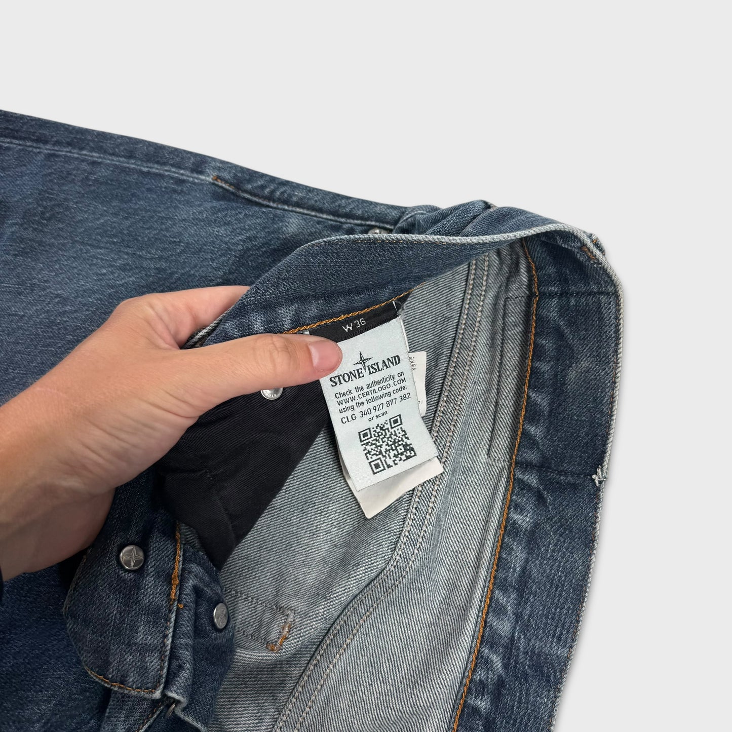 Stone Island Mid Blue Wash Denim Jeans W36