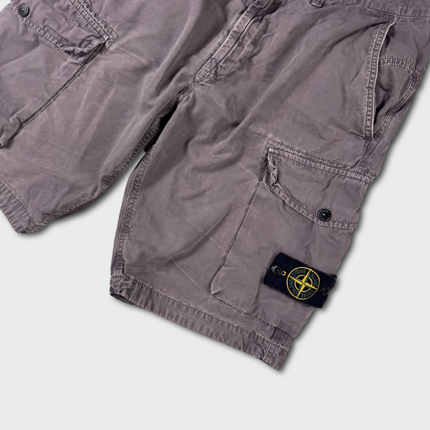 Stone Island Grey Cargo Shorts W34