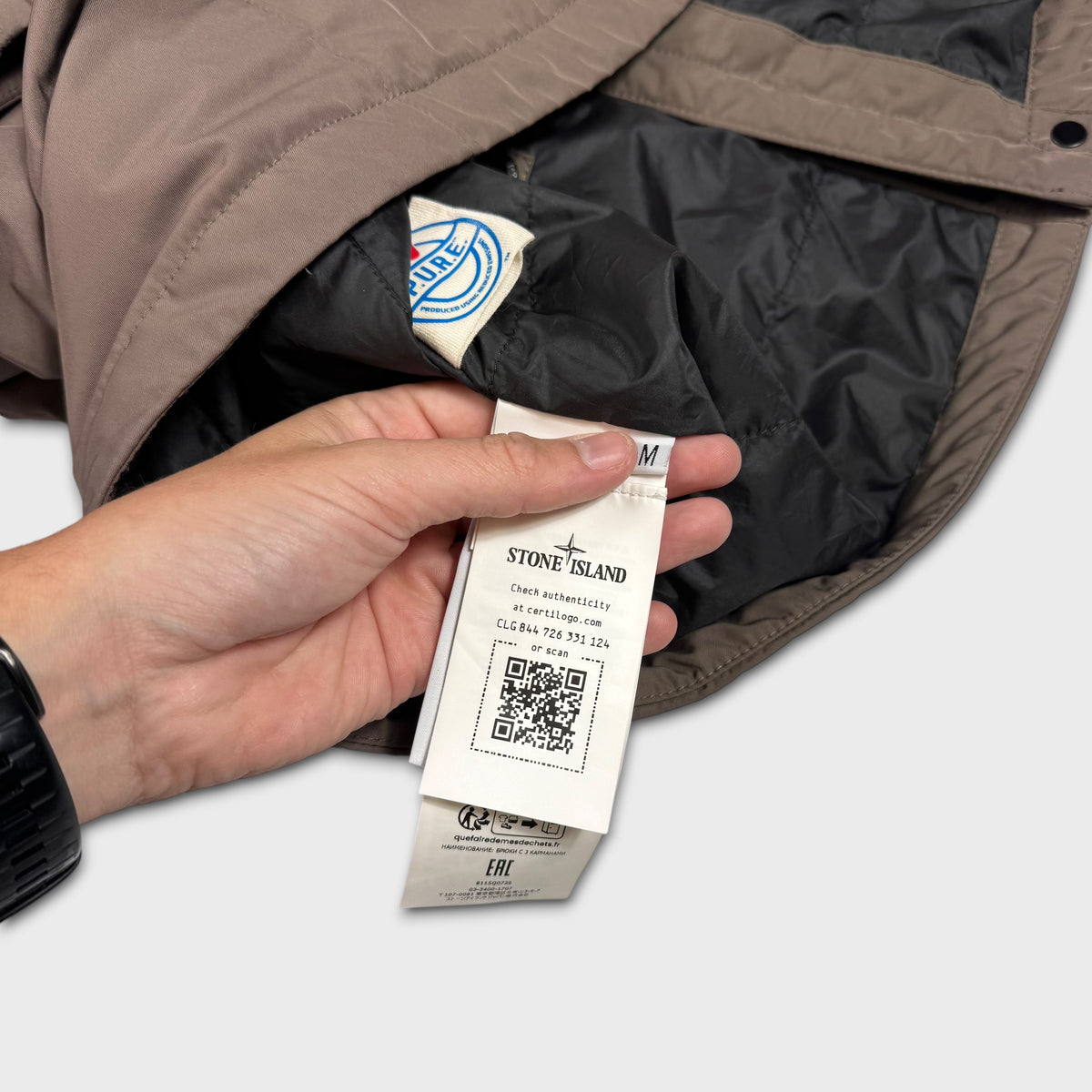 Stone Island Micro Twill Quilted Primaloft Insulation Jacket M