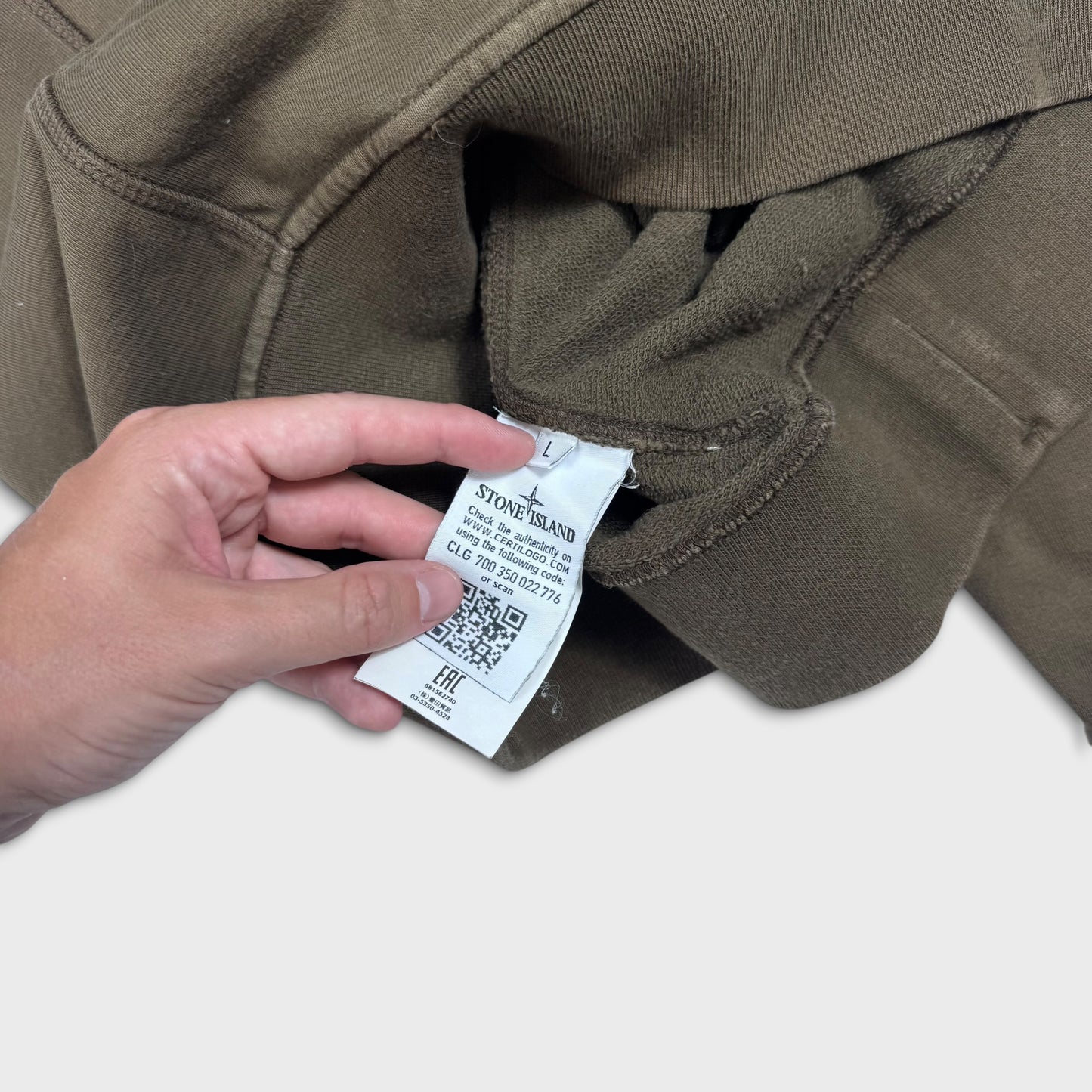 Stone Island Khaki Green Crewneck L