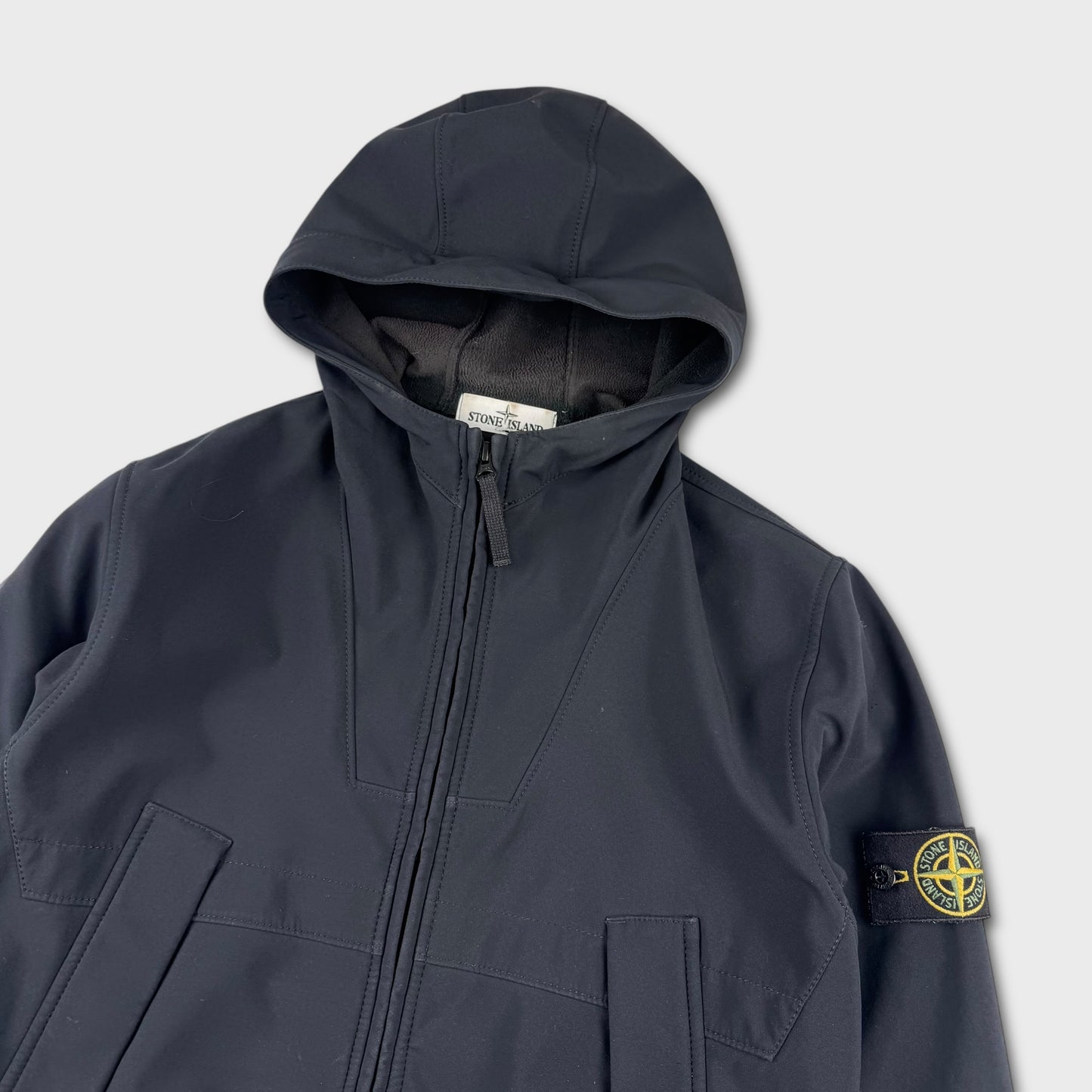 Stone Island Black Soft Shell-R Jacket L