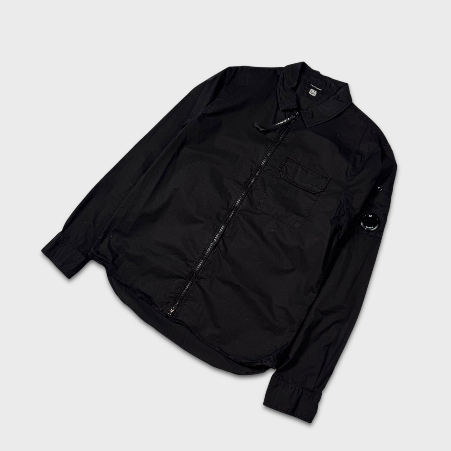 CP Company Black Lens Full Zip Overshirt L