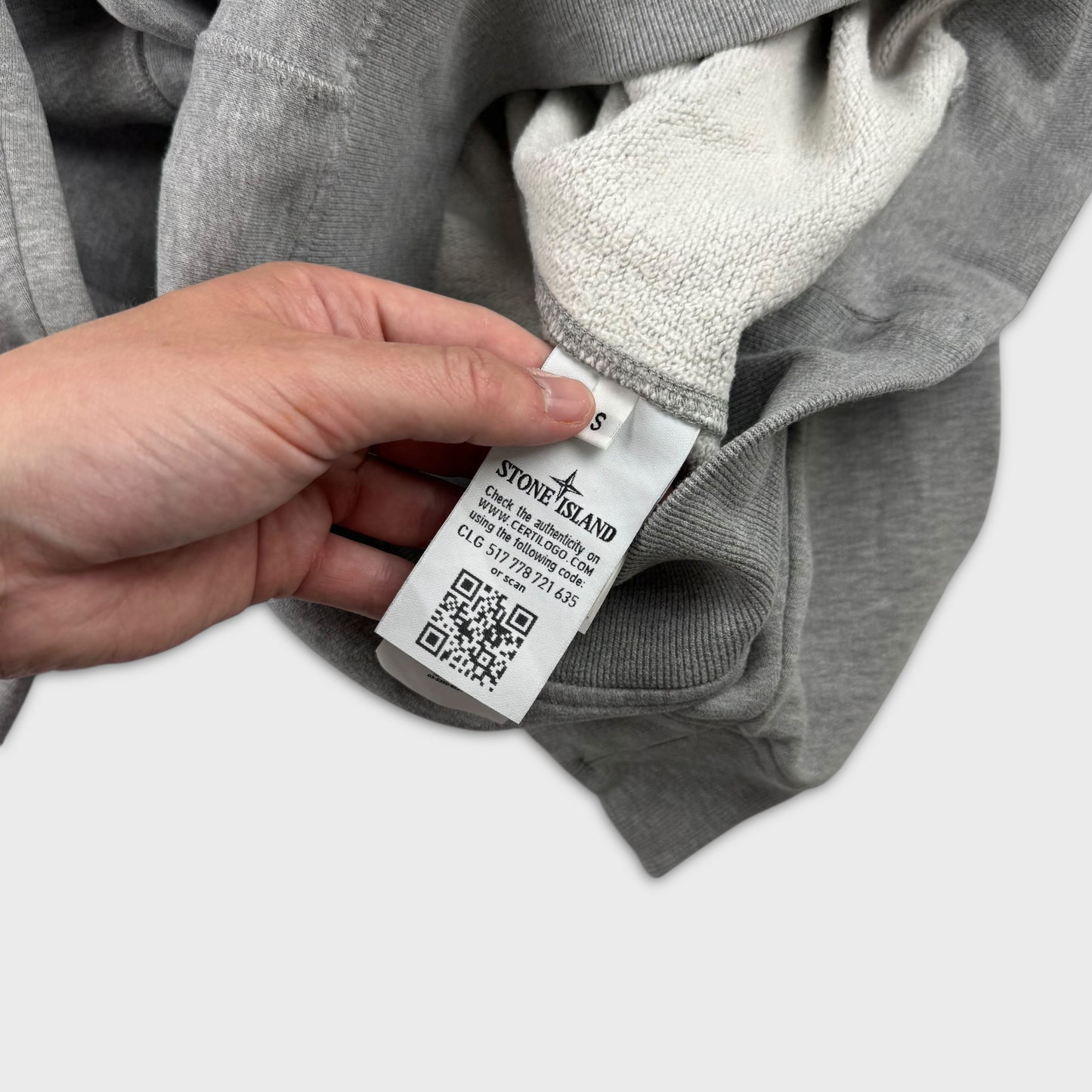 Stone Island Grey Crewneck Sweatshirt S