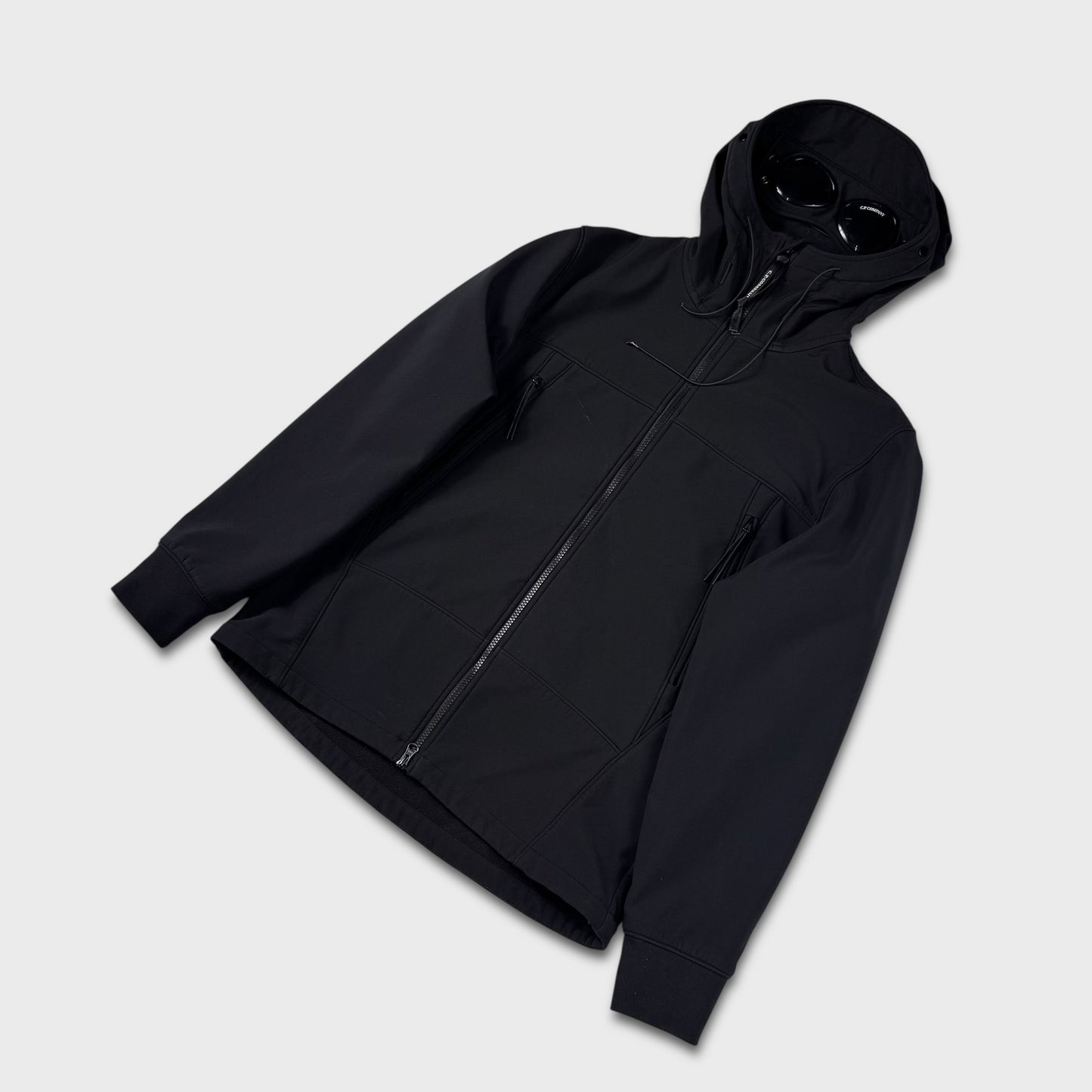 CP Company Black Goggle Soft Shell Jacket L