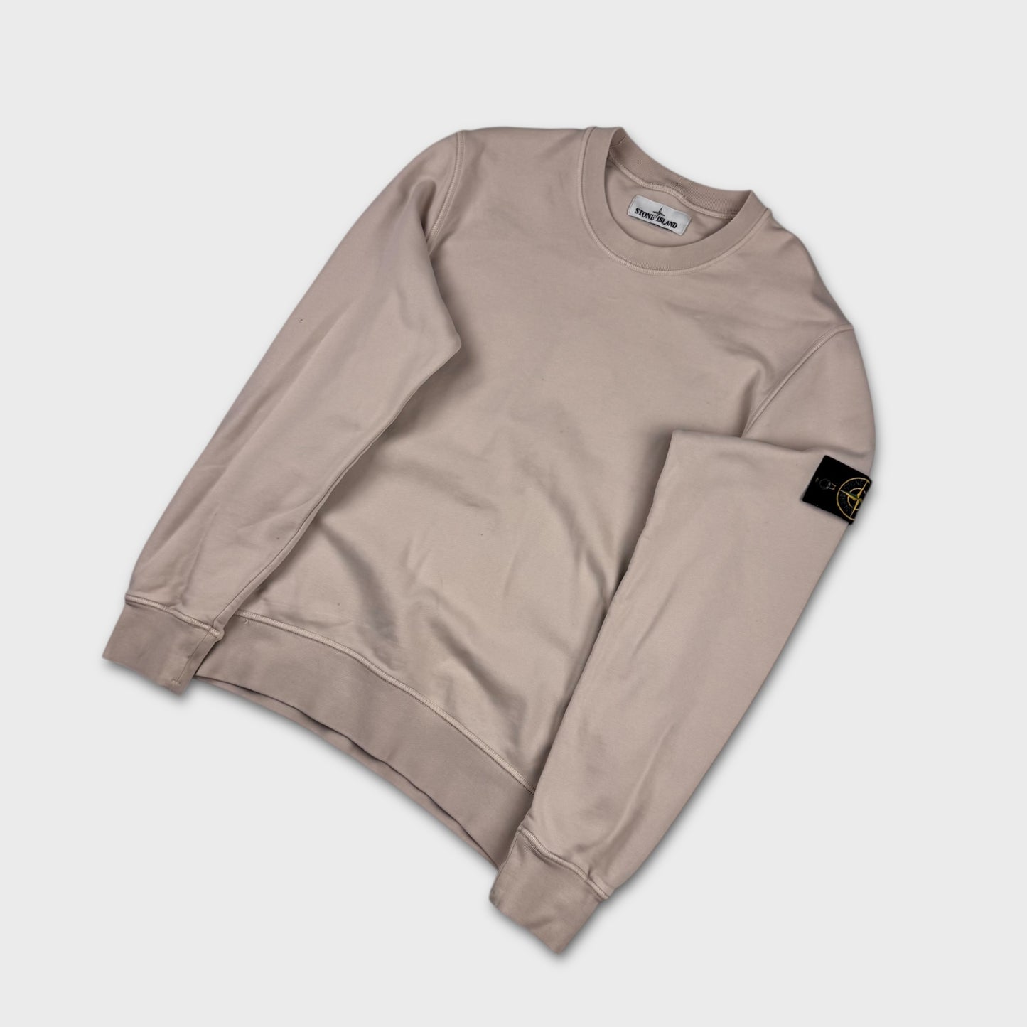 Stone Island Beige Crewneck Sweatshirt M