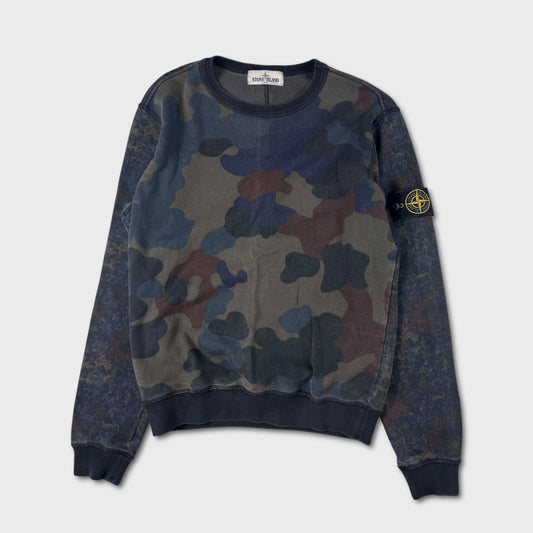 Stone Island Camouflage Crewneck Sweatshirt M