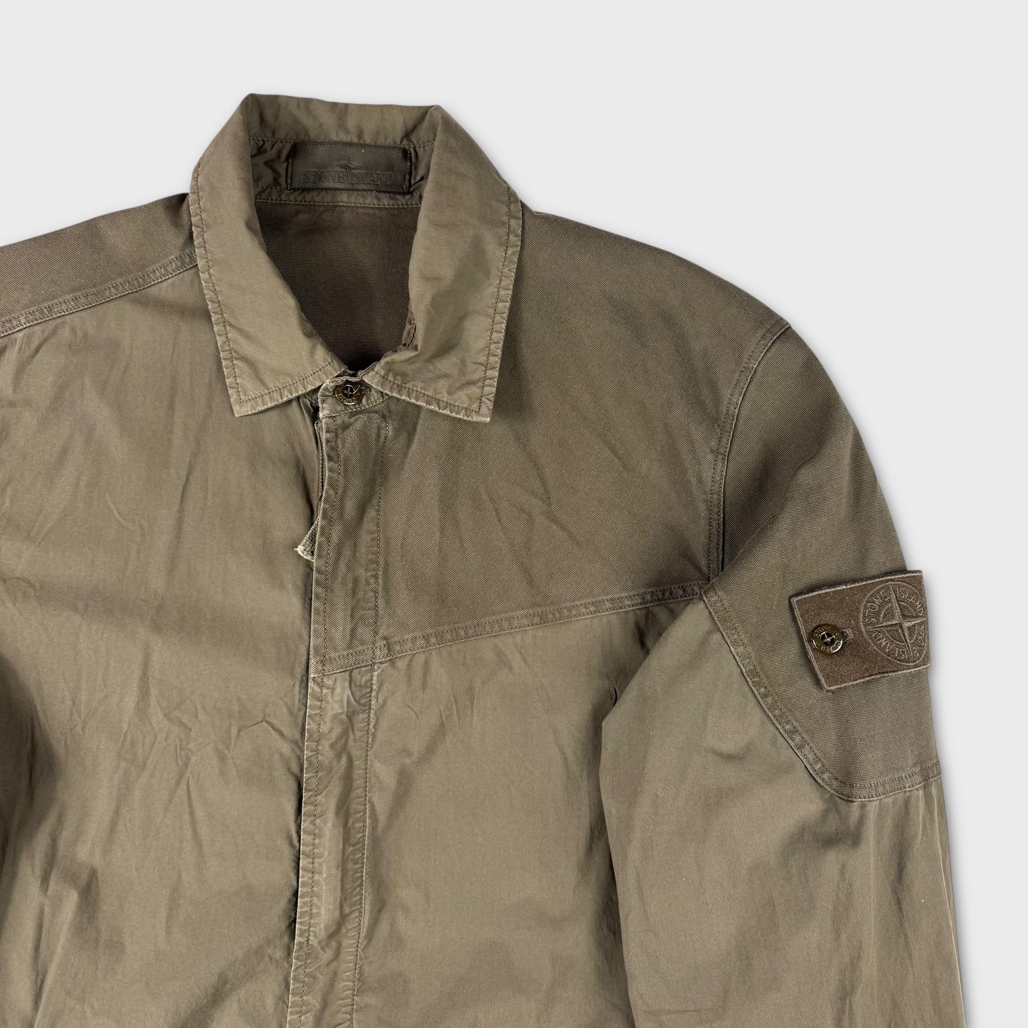 Stone Island ‘Ghost’ Olive Tela Overshirt M