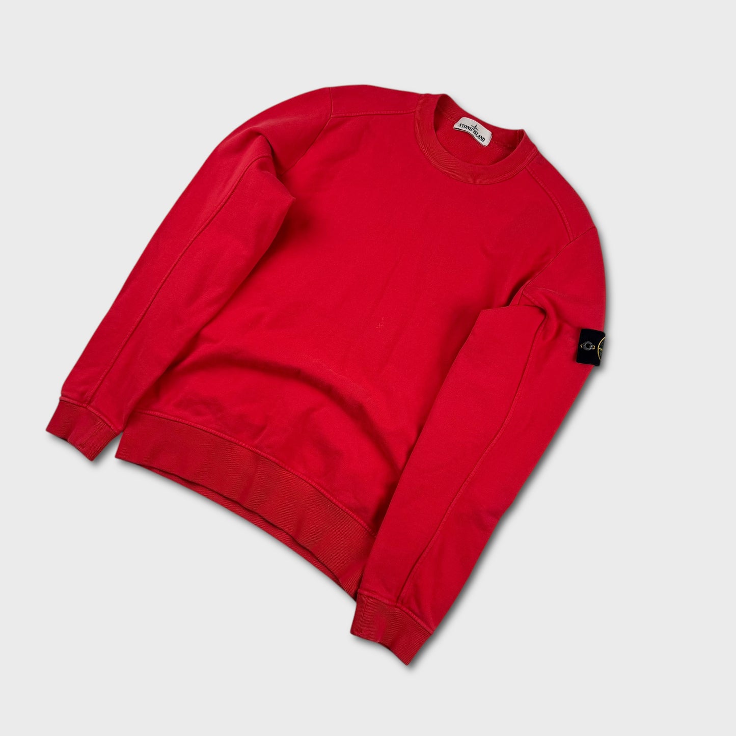 Stone Island Red Crewneck Sweatshirt L