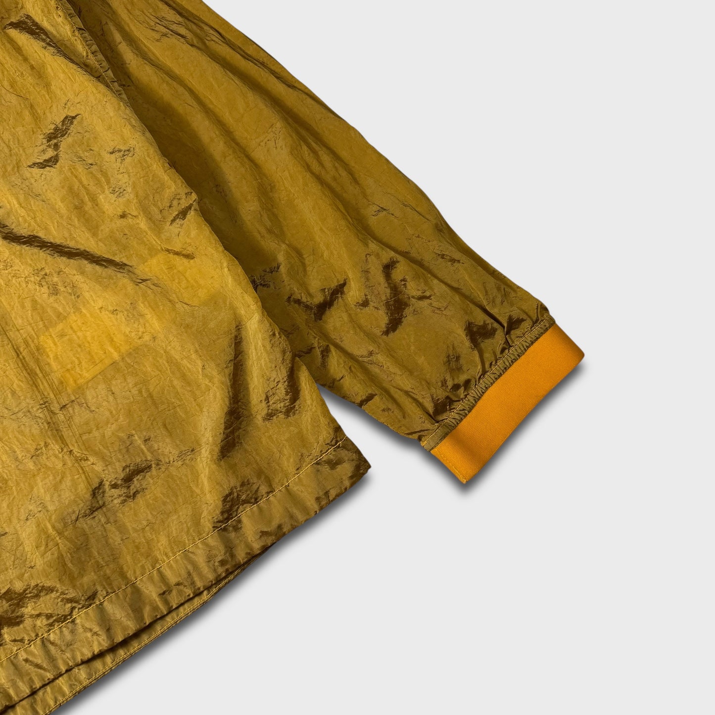 Stone Island Yellow Nylon Metal Overshirt Jacket L