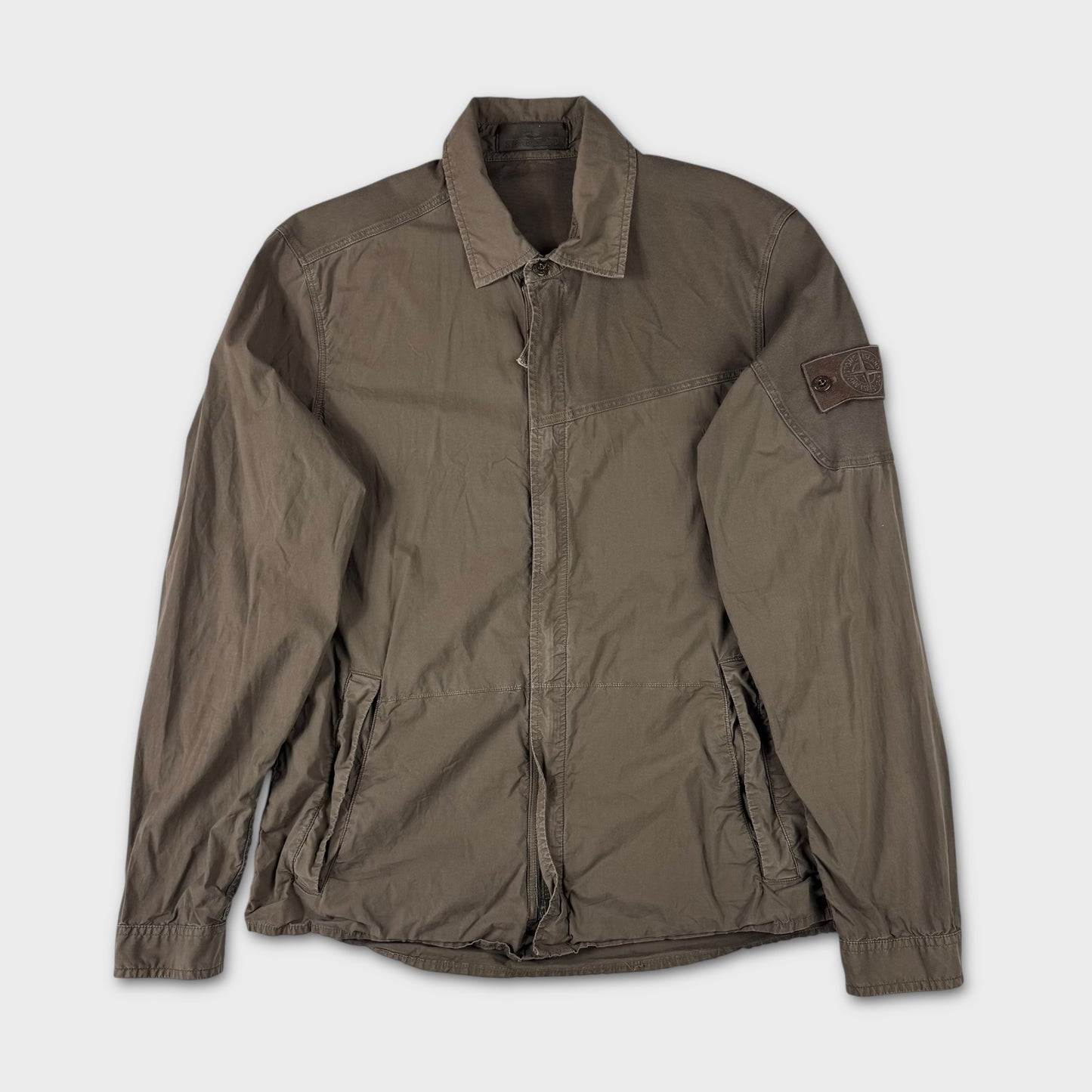 Stone Island ‘Ghost’ Olive Tela Overshirt M