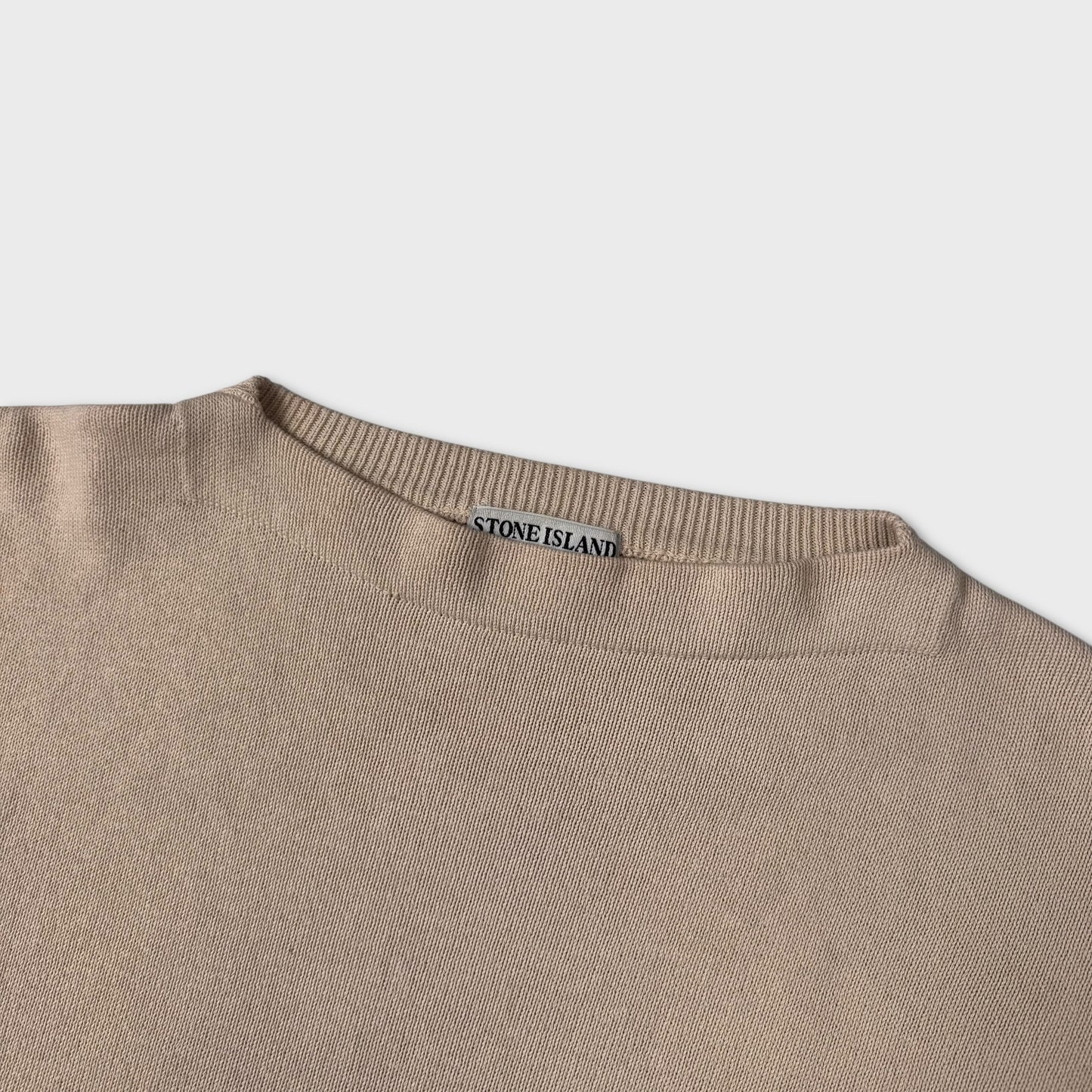 Stone Island 1992 Lightweight Cream Knit L