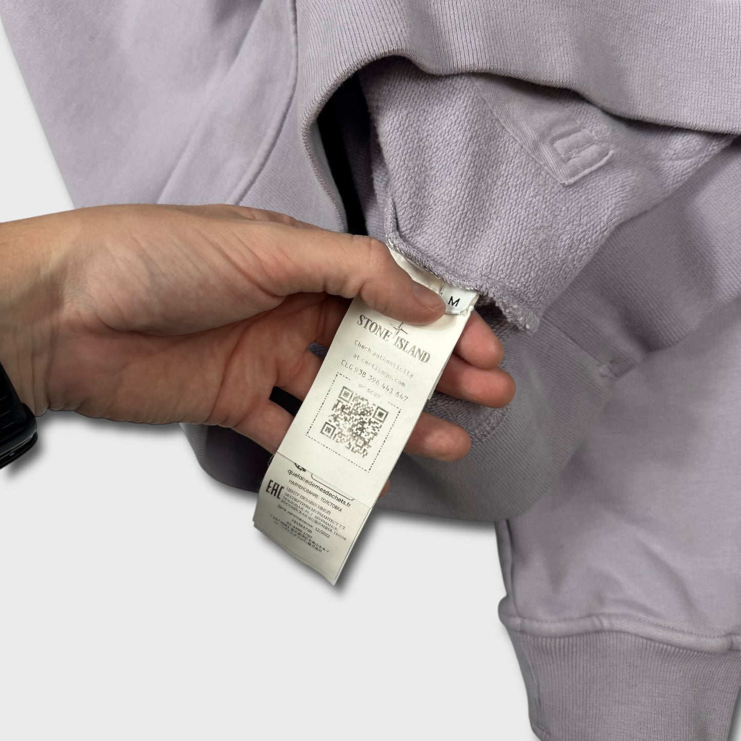 Stone Island Lilac Pullover Hoodie M