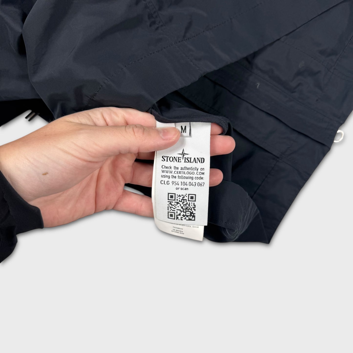 Stone Island Black Weather Resistant Micro Reps Jacket M