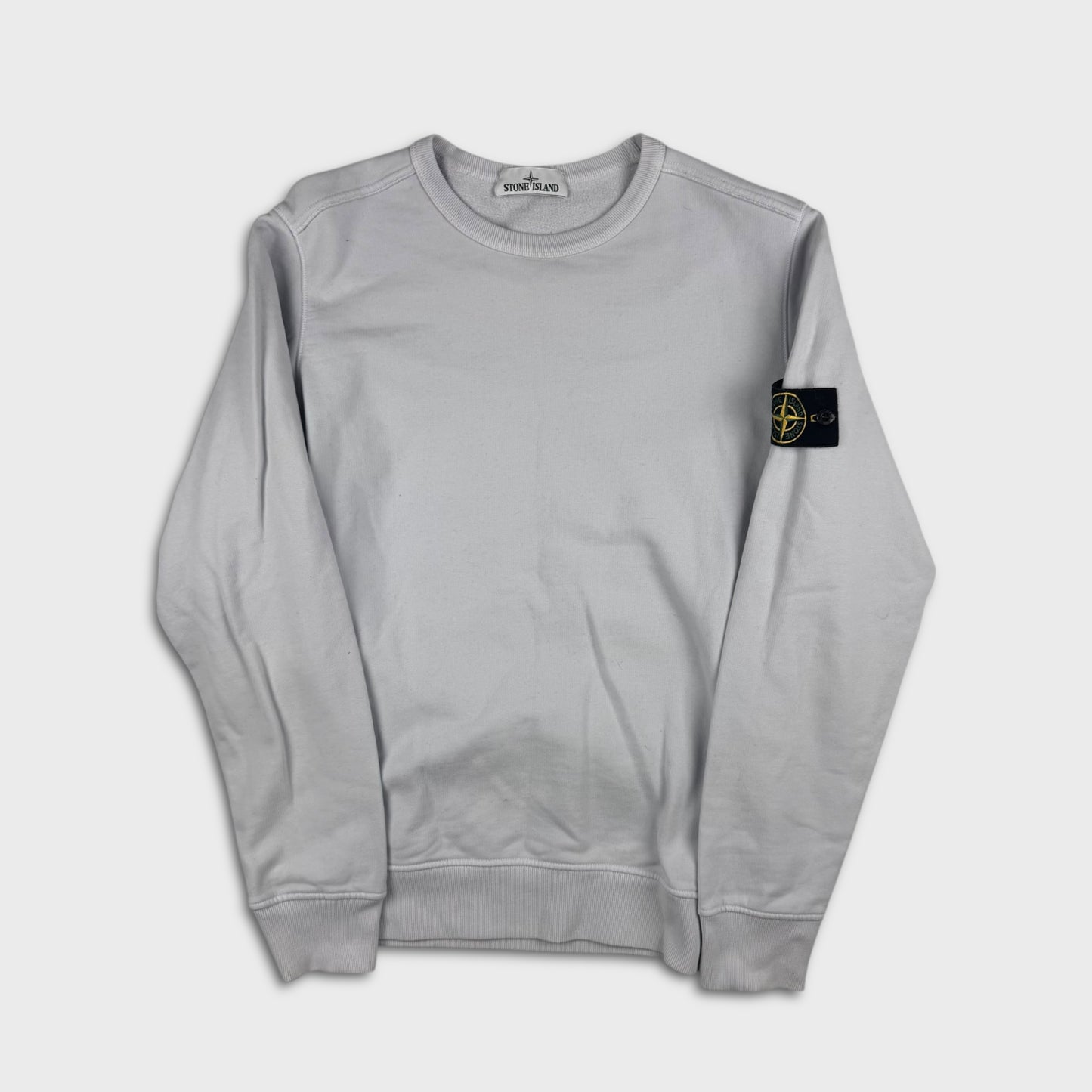 Stone Island Ice White / Grey Crewneck M