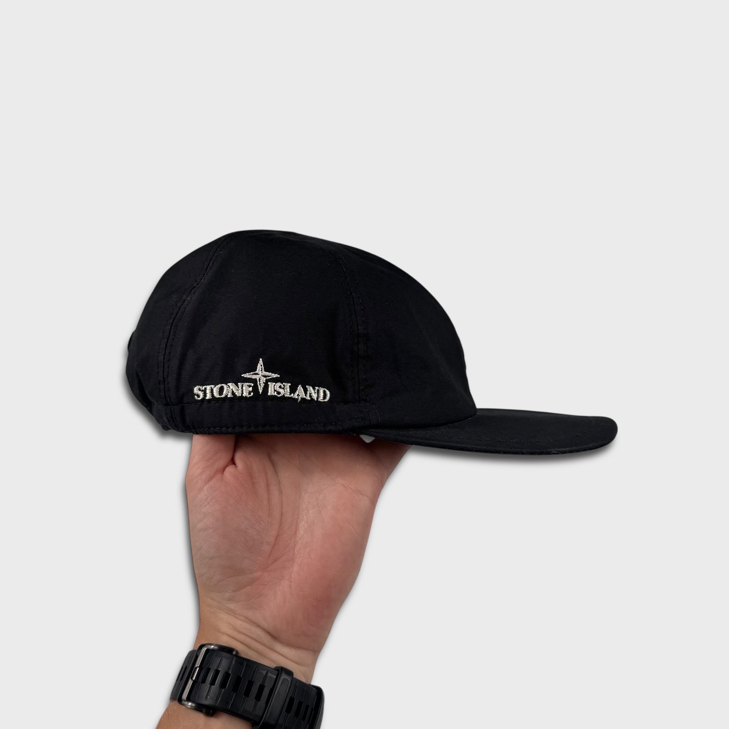 Stone Island Vintage Logo Black Cap M