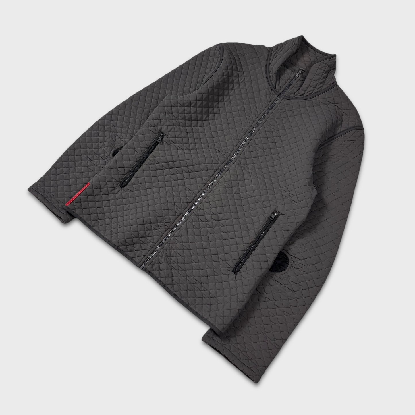 Prada Sport Textured Quilted Zip Jacket M/L