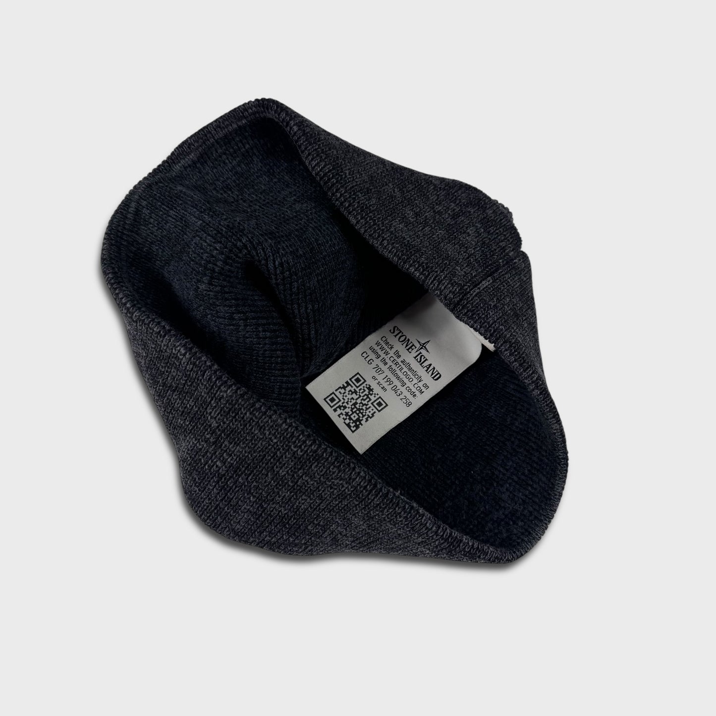 Stone Island Marl Compass Logo Beanie OS