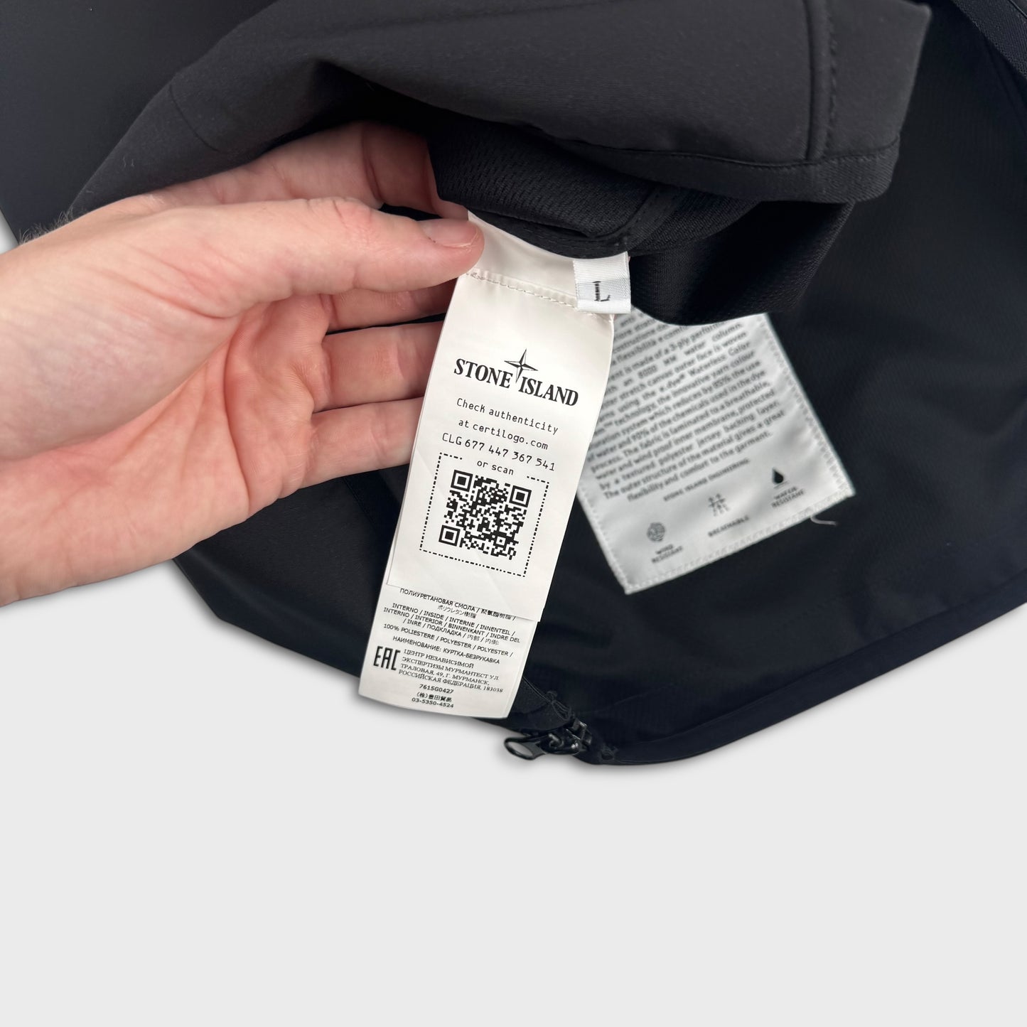 Stone Island e-Dye Soft Shell Hooded Gilet L