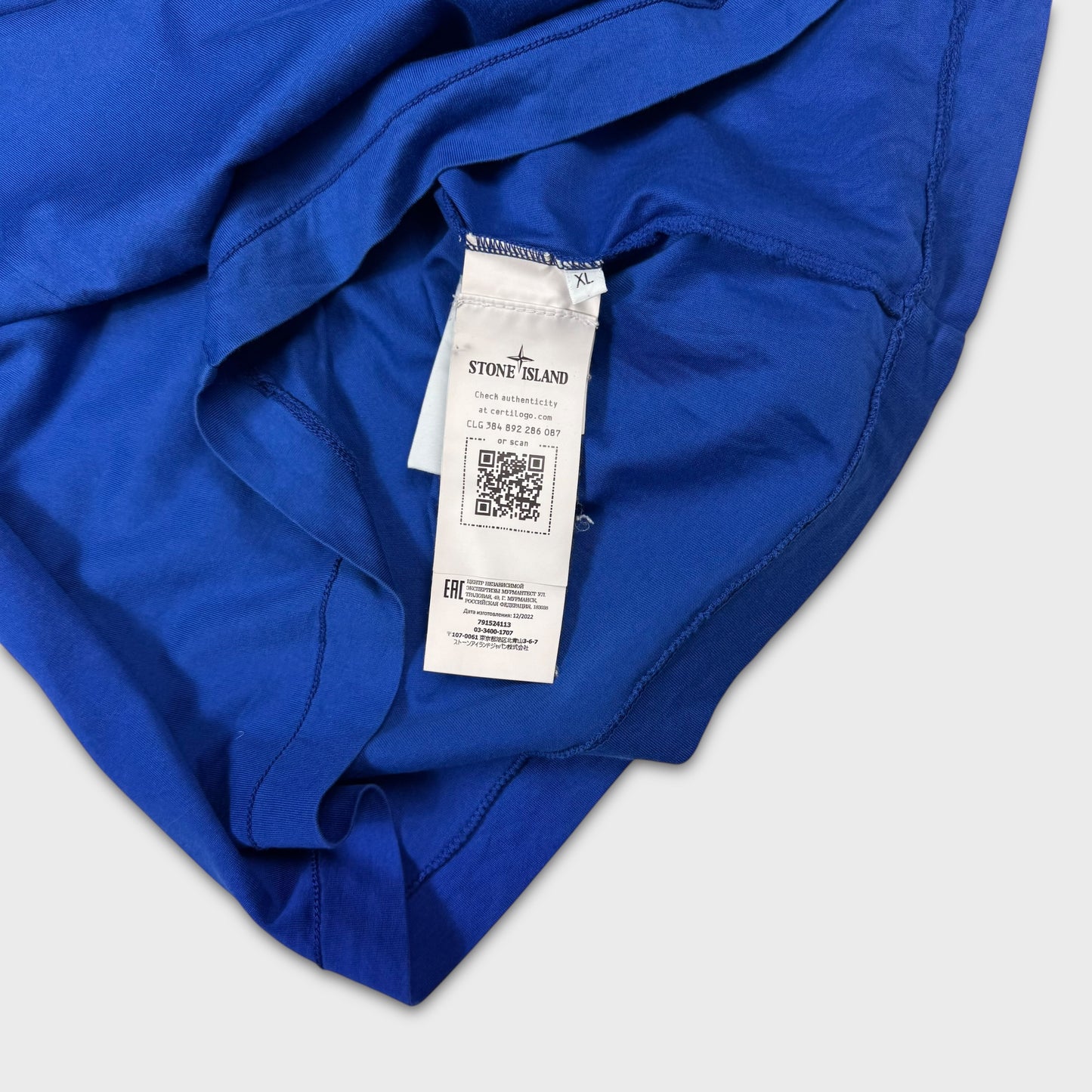 Stone Island Royal Blue Compass T-Shirt XL
