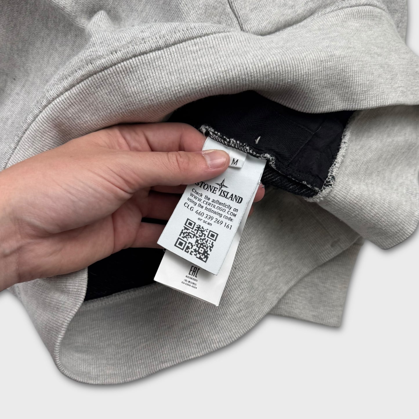 Stone Island Marl-Grey Crewneck Sweatshirt M