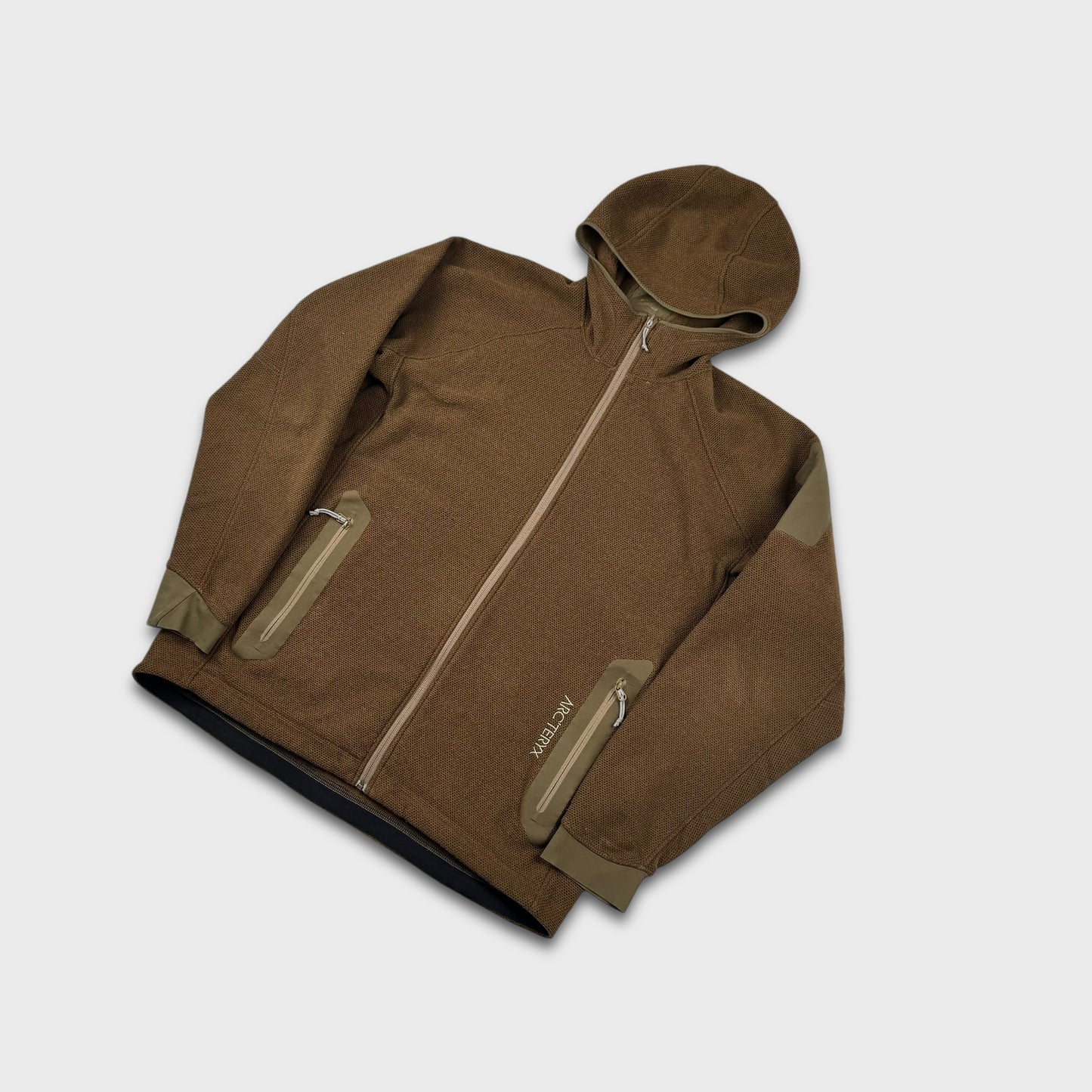 Arc’teryx Covert Waffle Panelled Zip Fleece Jacket L