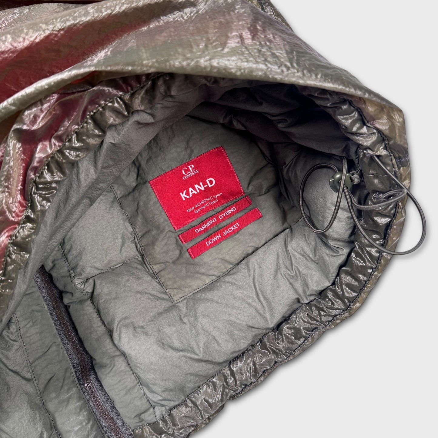 CP Company Burgundy / Green Kan-D Puffer Jacket M